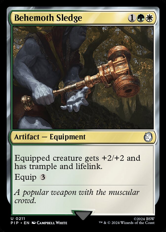 Behemoth Sledge – Uncommon Magic: The Gathering card from Fallout (#211)