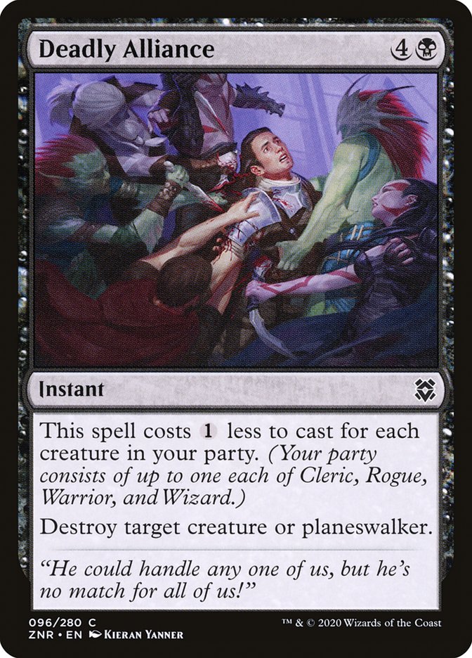 Deadly Alliance – Common Magic: The Gathering card from Zendikar Rising (#96)