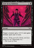 Give In to Violence – Common Magic: The Gathering card from Duskmourn: House of Horror (#101)