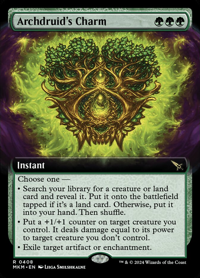 Archdruid's Charm – Rare Magic: The Gathering card from Murders at Karlov Manor (#408)