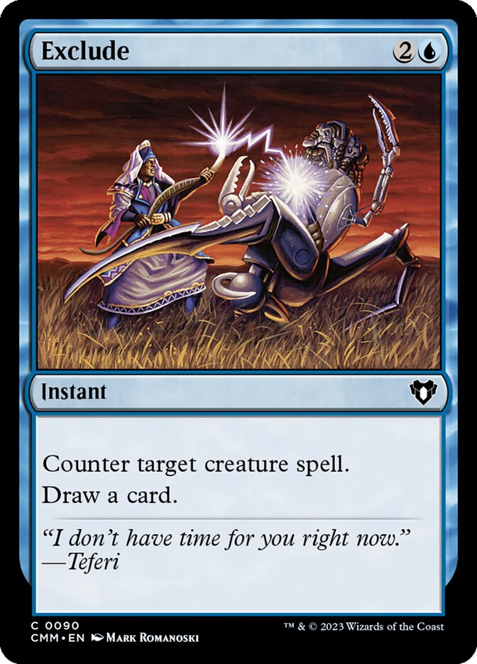 Exclude – Common Magic: The Gathering card from Commander Masters (#90)