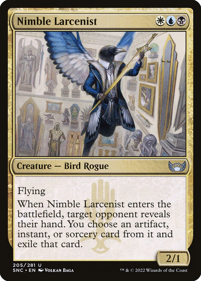 Nimble Larcenist – Uncommon Magic: The Gathering card from Streets of New Capenna (#205)