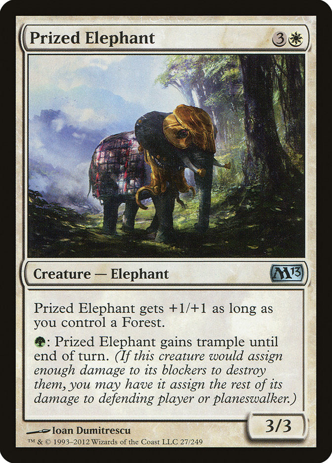 Prized Elephant – Uncommon Magic: The Gathering card from Magic 2013 (#27)