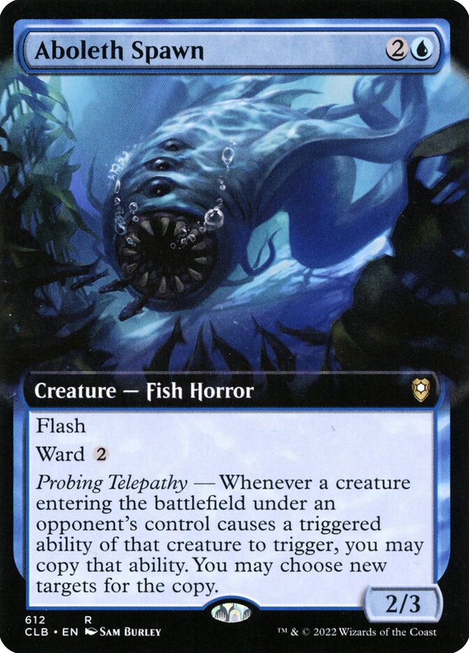 Aboleth Spawn – Rare Magic: The Gathering card from Commander Legends: Battle for Baldur's Gate (#612)