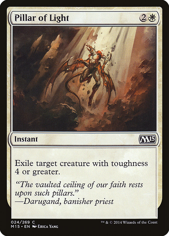 Pillar of Light – Common Magic: The Gathering card from Magic 2015 (#24)
