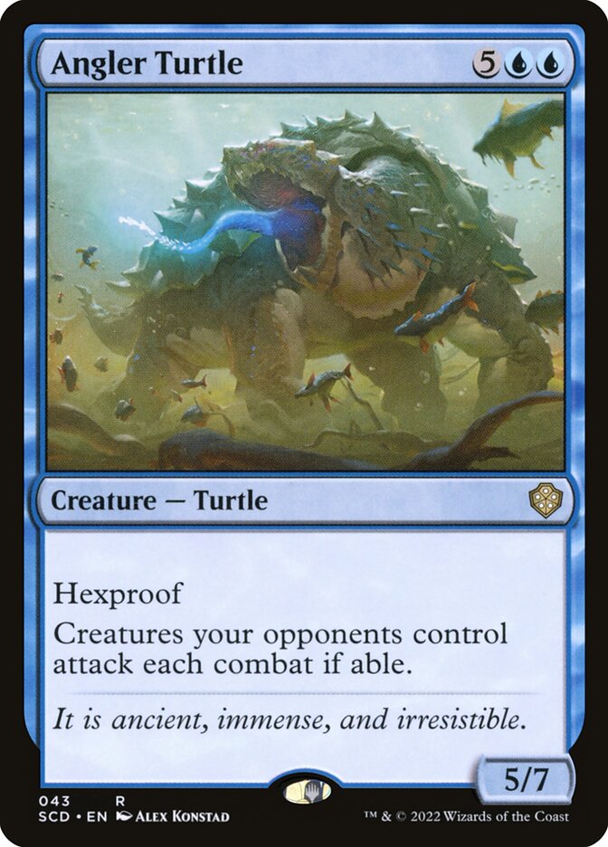 Angler Turtle – Rare Magic: The Gathering card from Starter Commander Decks (#43)