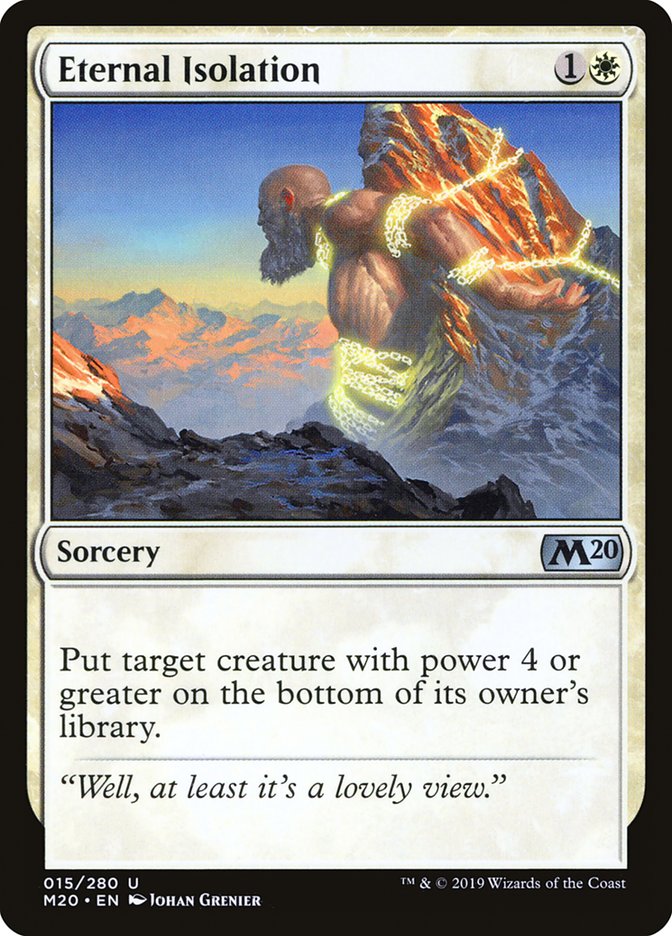 Eternal Isolation – Uncommon Magic: The Gathering card from Core Set 2020 (#15)