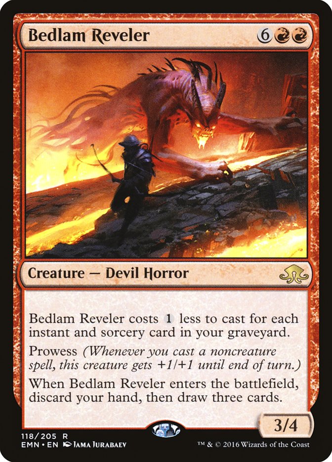 Bedlam Reveler – Rare Magic: The Gathering card from Eldritch Moon (#118)