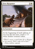 First Response – Uncommon Magic: The Gathering card from Commander Legends (#22)