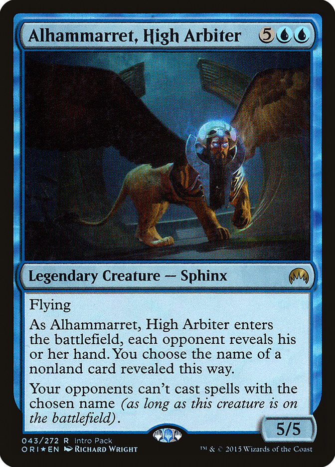 Alhammarret, High Arbiter – Rare Magic: The Gathering card from Magic Origins Promos (#43)