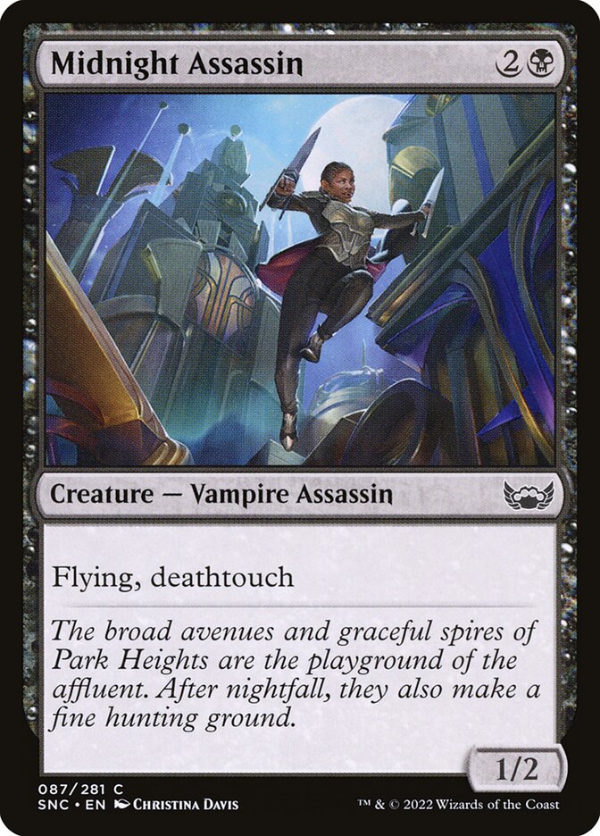 Midnight Assassin – Common Magic: The Gathering card from Streets of New Capenna (#87)