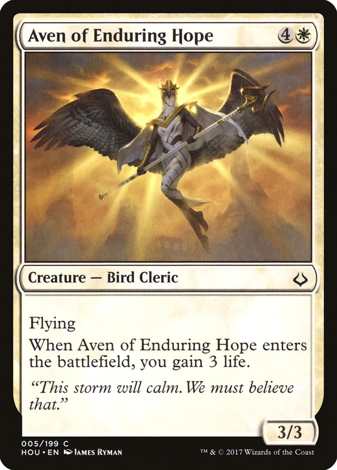 Aven of Enduring Hope – Common Magic: The Gathering card from Hour of Devastation (#5)