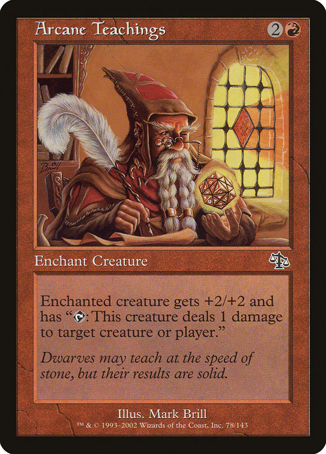 Arcane Teachings – Common Magic: The Gathering card from Judgment (#78)