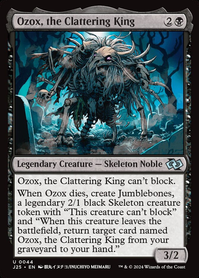 Ozox, the Clattering King – Uncommon Magic: The Gathering card from Foundations Jumpstart (#44)