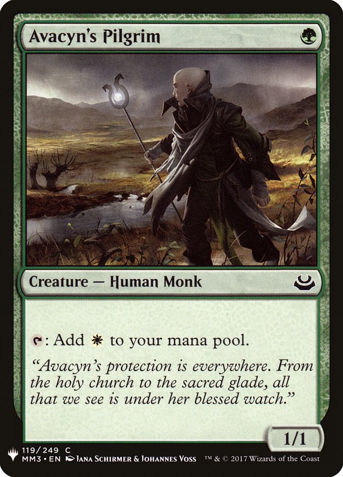 Avacyn's Pilgrim – Common Magic: The Gathering card from The List (#MM3-119)