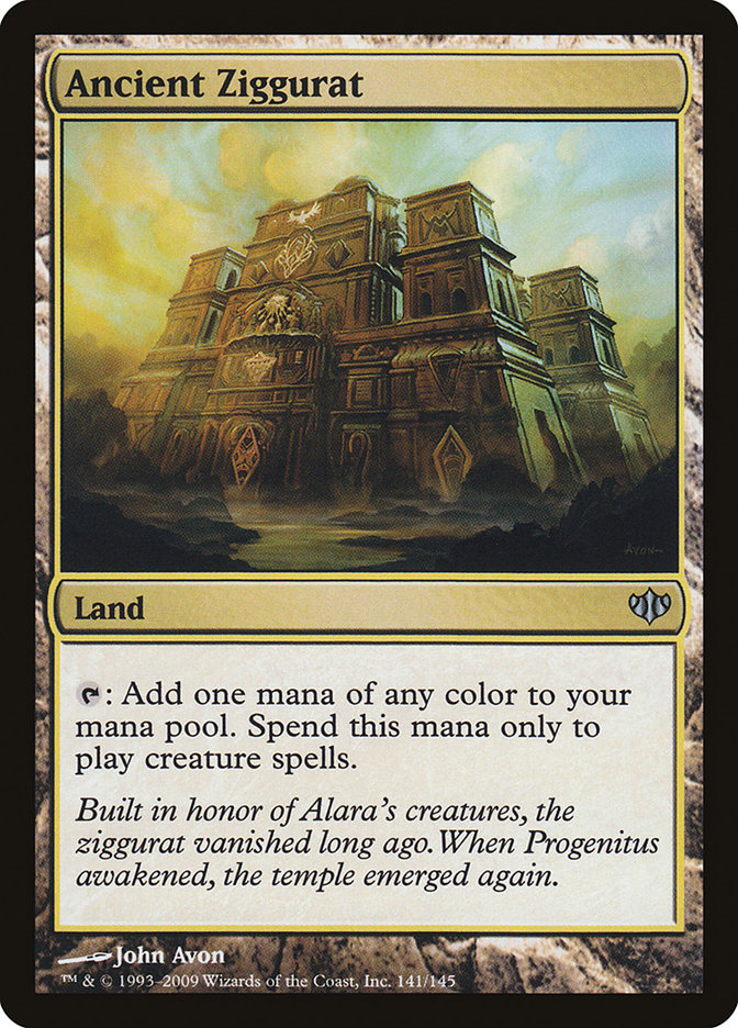 Ancient Ziggurat – Uncommon Magic: The Gathering card from Conflux (#141)