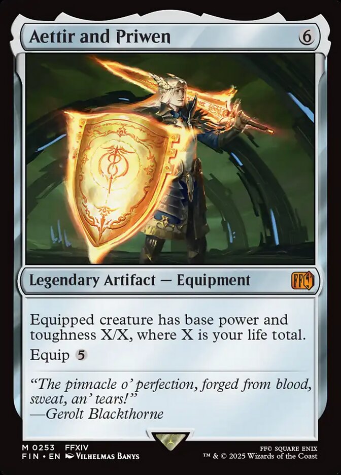 Aettir and Priwen – Mythic Magic: The Gathering card from Final Fantasy (#253)
