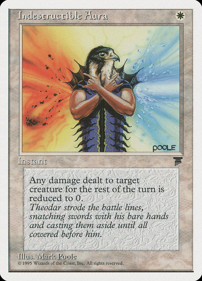 Indestructible Aura – Common Magic: The Gathering card from Chronicles (#7)