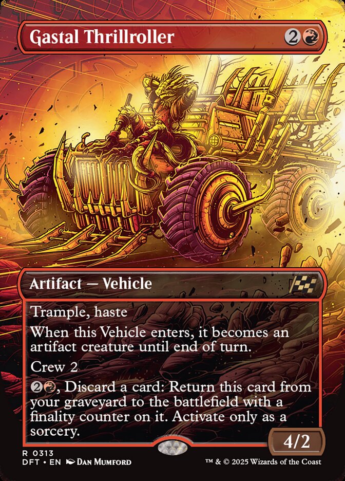 Gastal Thrillroller – Rare Magic: The Gathering card from Aetherdrift (#313)