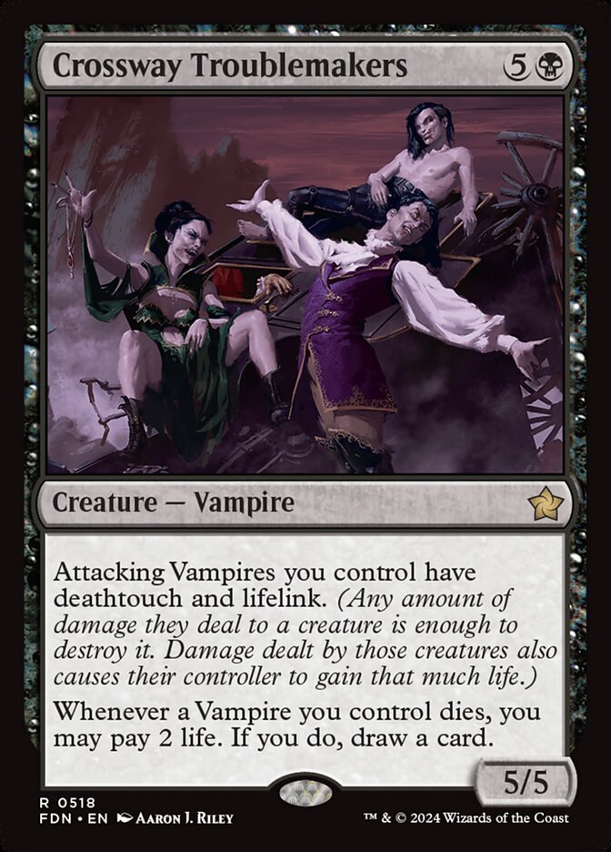 Crossway Troublemakers – Rare Magic: The Gathering card from Foundations (#518)