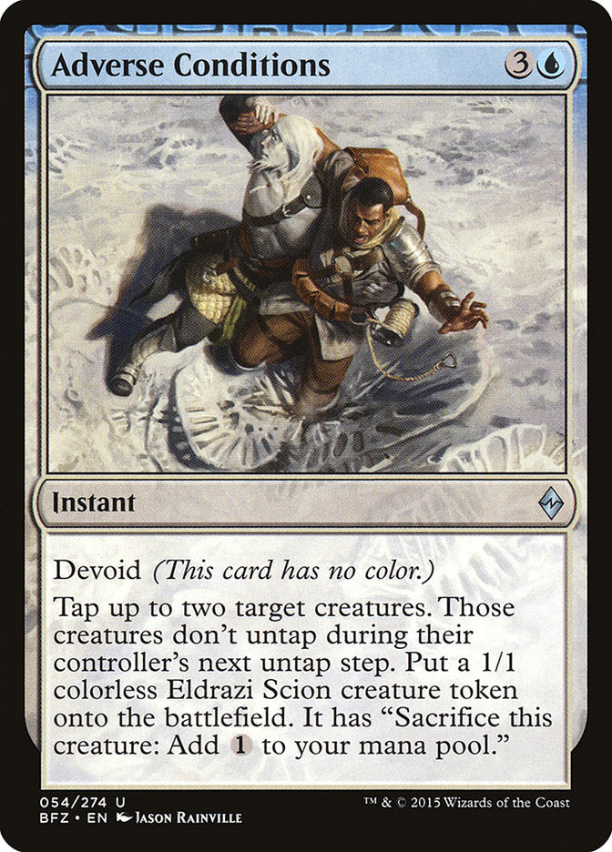 Adverse Conditions – Uncommon Magic: The Gathering card from Battle for Zendikar (#54)