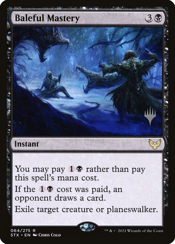 Baleful Mastery – Rare Magic: The Gathering card from Strixhaven: School of Mages Promos (#64p)