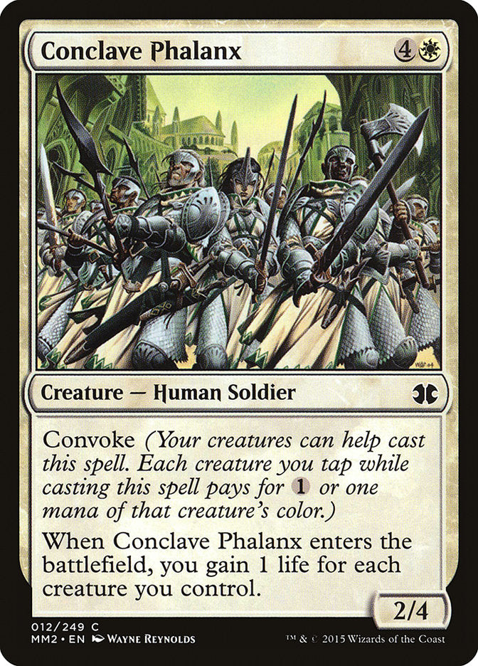 Conclave Phalanx – Common Magic: The Gathering card from Modern Masters 2015 (#12)