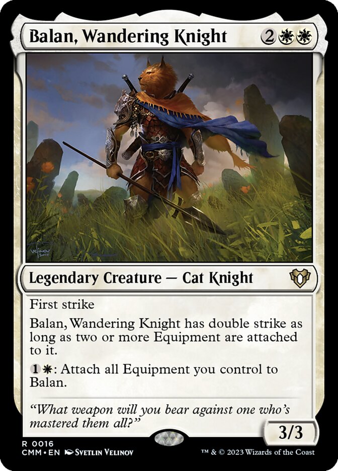 Balan, Wandering Knight – Rare Magic: The Gathering card from Commander Masters (#16)