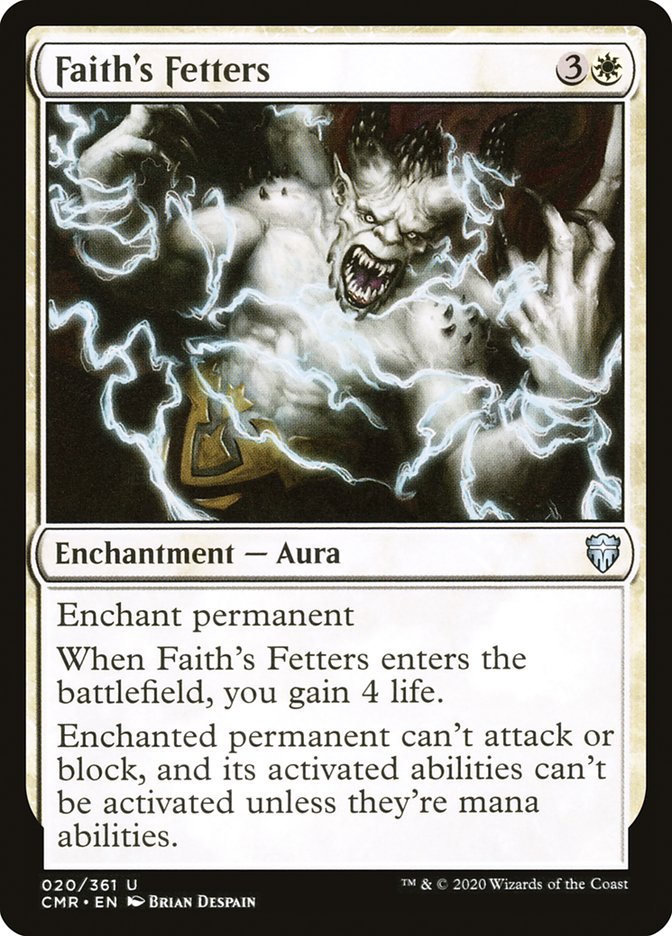 Faith's Fetters – Uncommon Magic: The Gathering card from Commander Legends (#20)