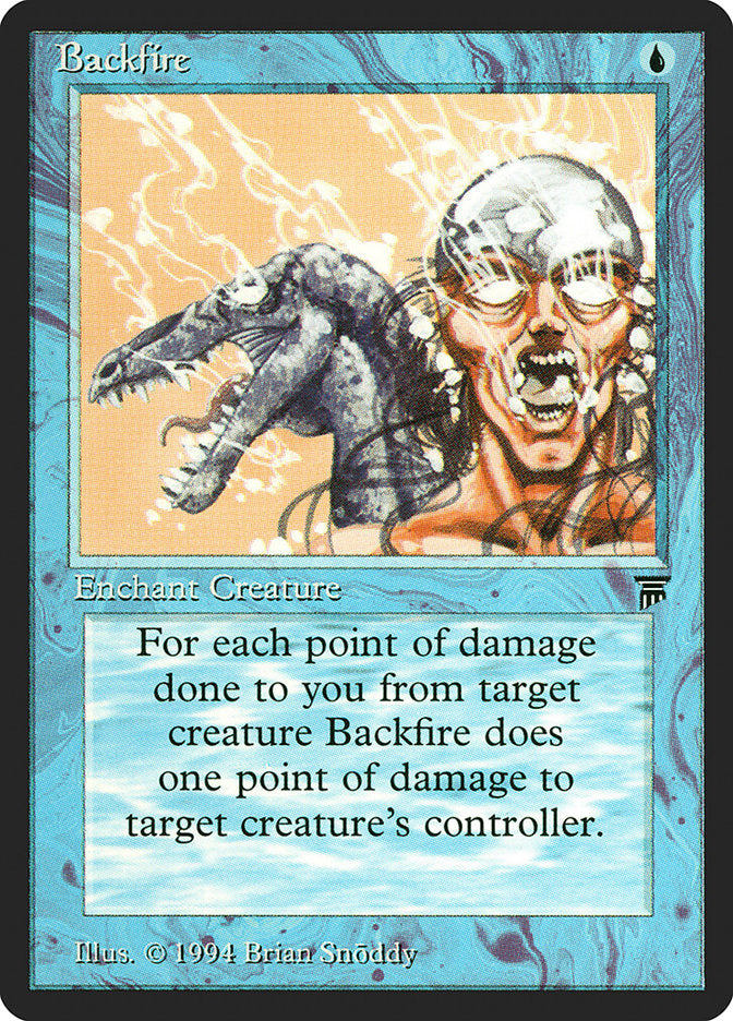 Backfire – Uncommon Magic: The Gathering card from Legends (#47)