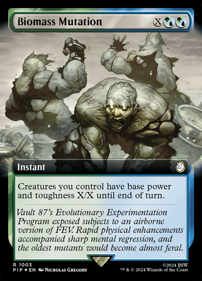 Biomass Mutation – Rare Magic: The Gathering card from Fallout (#1003)