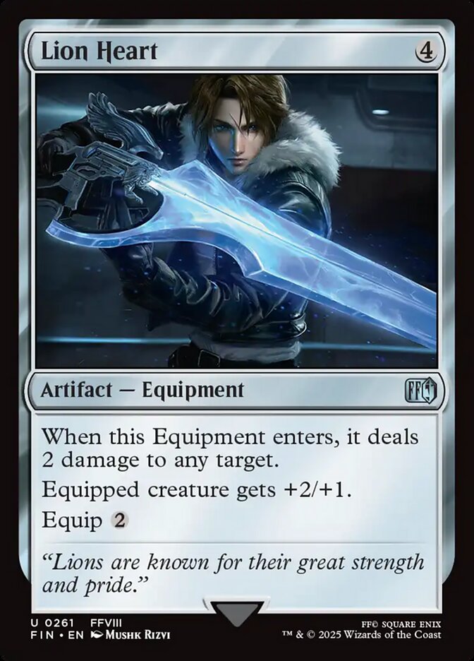 Lion Heart – Uncommon Magic: The Gathering card from Final Fantasy (#261)