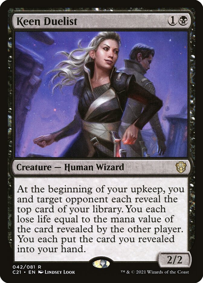 Keen Duelist – Rare Magic: The Gathering card from Commander 2021 (#42)