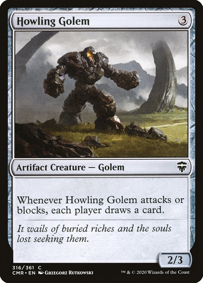 Howling Golem – Common Magic: The Gathering card from Commander Legends (#316)