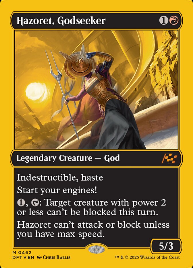 Hazoret, Godseeker – Mythic Magic: The Gathering card from Aetherdrift (#462)