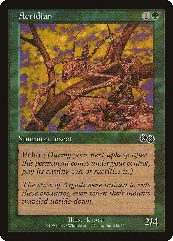Acridian – Common Magic: The Gathering card from Urza's Saga (#230)