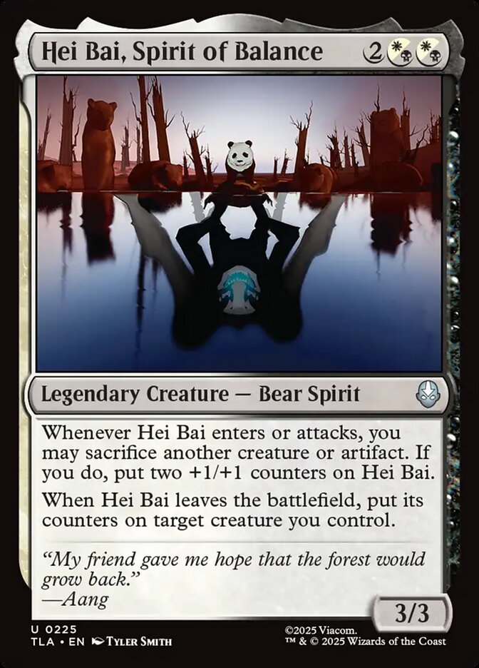 Hei Bai, Spirit of Balance – Uncommon Magic: The Gathering card from Avatar: The Last Airbender (#225)