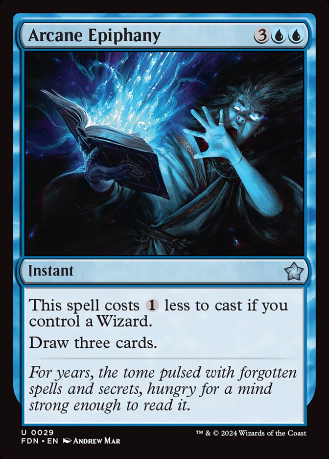 Arcane Epiphany – Uncommon Magic: The Gathering card from Foundations (#29)