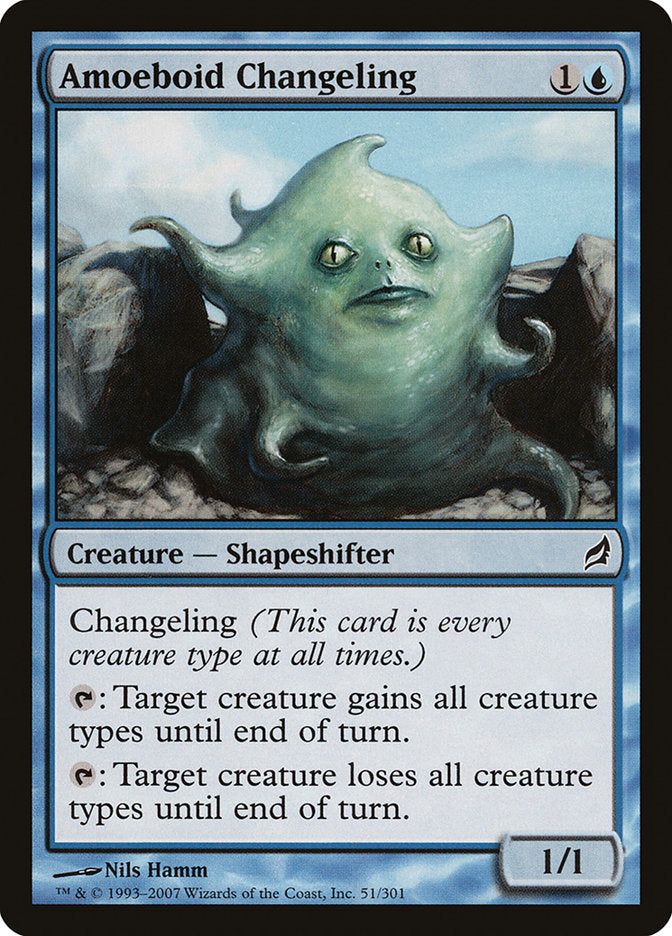 Amoeboid Changeling – Common Magic: The Gathering card from Lorwyn (#51)