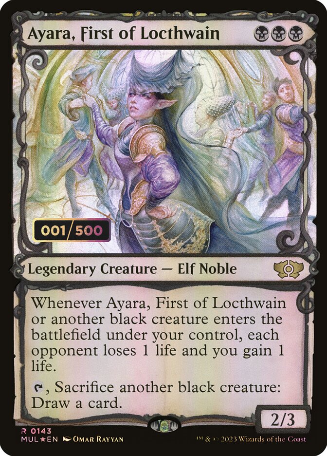 Ayara, First of Locthwain – Rare Magic: The Gathering card from Multiverse Legends (#143z)