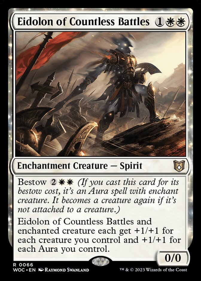 Eidolon of Countless Battles – Rare Magic: The Gathering card from Wilds of Eldraine Commander (#66)