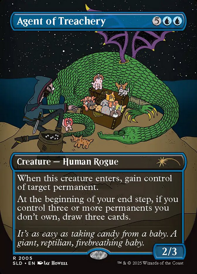 Agent of Treachery – Rare Magic: The Gathering card from Secret Lair Drop (#2005)