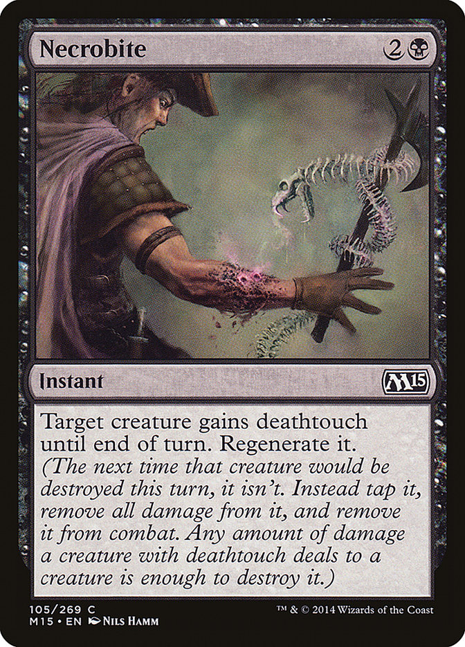 Necrobite – Common Magic: The Gathering card from Magic 2015 (#105)