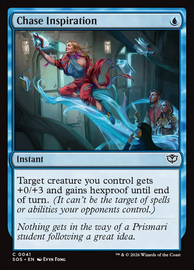Chase Inspiration – Common Magic: The Gathering card from Secrets of Strixhaven (#41)