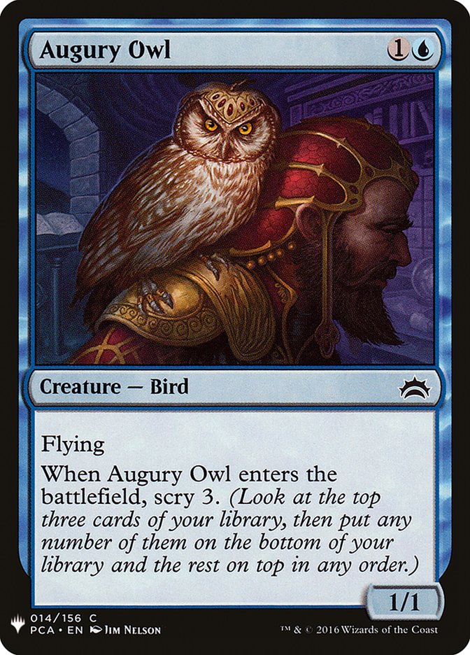 Augury Owl – Common Magic: The Gathering card from The List (#PCA-14)