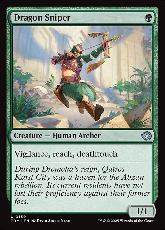 Dragon Sniper – Uncommon Magic: The Gathering card from Tarkir: Dragonstorm (#139)
