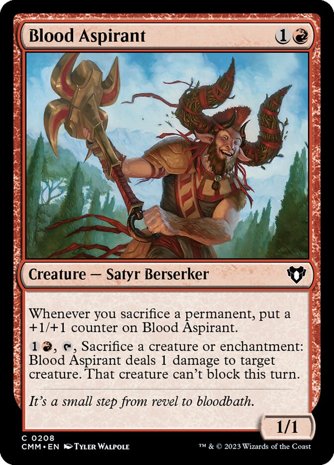 Blood Aspirant – Common Magic: The Gathering card from Commander Masters (#208)