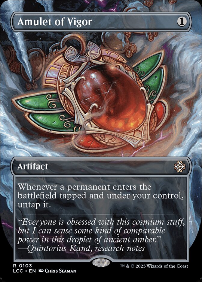 Amulet of Vigor – Rare Magic: The Gathering card from The Lost Caverns of Ixalan Commander (#103)