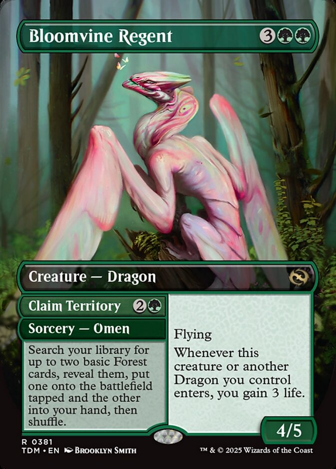 Bloomvine Regent // Claim Territory // Bloomvine Regent // Claim Territory – Rare Magic: The Gathering card from Tarkir: Drag