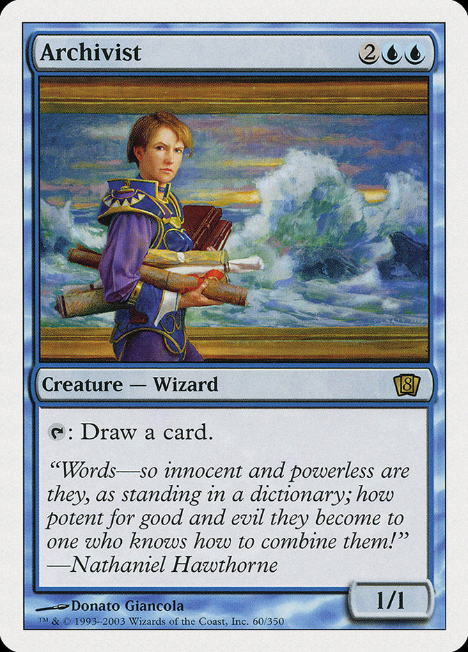 Archivist – Rare Magic: The Gathering card from Eighth Edition (#60)